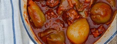 Stifado Slow Cooker Greek Beef Stew Recipes Dressed To The Wines