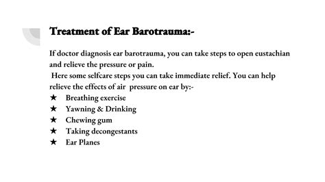 Ear barotrauma causes, symptoms and treatment | PPT