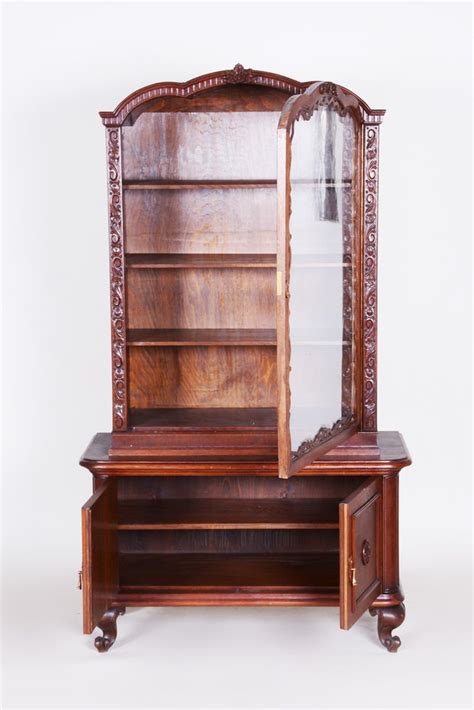 Art Deco Display Cabinet In Oak 1920s For Sale At Pamono