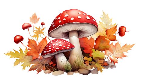 Cute Mushroom Clipart - Adorable Fungi Illustrations for Creative Projects