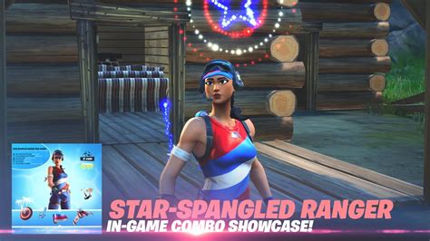 Best Combo For Star Spangled Ranger Skin In Game Gameplay Fortnite