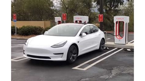 See What Its Like To Supercharge A Tesla Model 3