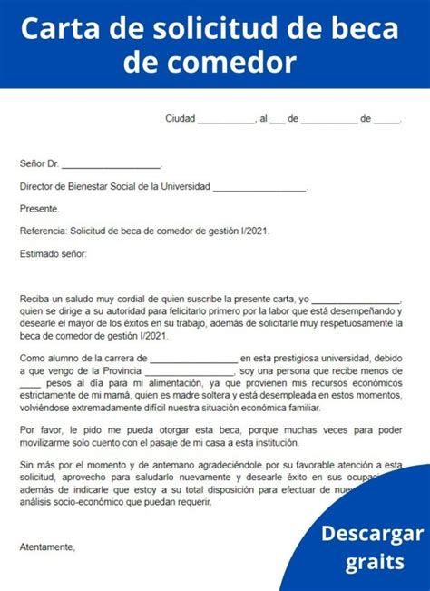 Carta de solicitud de beca qué es cómo hacerla ejemplo formatos