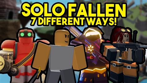 Ways To Solo Fallen Mode Tower Defense Simulator Youtube