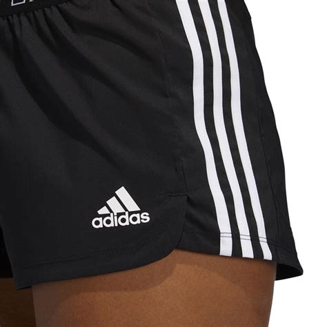 Adidas Training Pacer 3 Stripe Woven Short Black