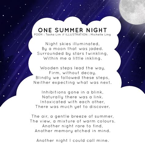 Poem 59 One Summer Night