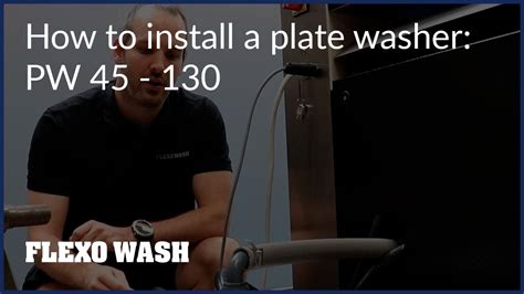 How To Install A Plate Washer Pw 45 130 Youtube