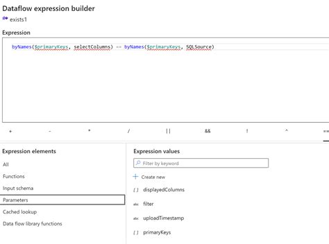 Exists Condition For Dynamic Pattern In Azure Data Factory Dataflow