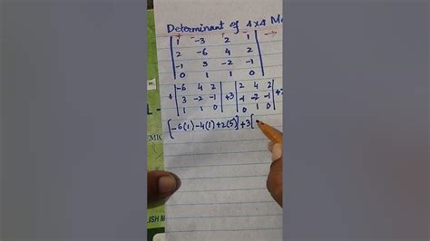 Determinant Of A 4x4 Matrix How To Find Determinant Of A Matrix