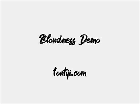 Blondness Demo 字易网