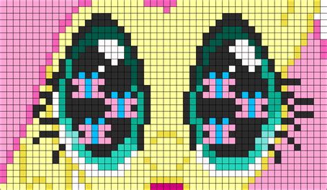 Mlp Fluttershy Heart Perler Bead Sprite Perler Beads Perler Bead Art