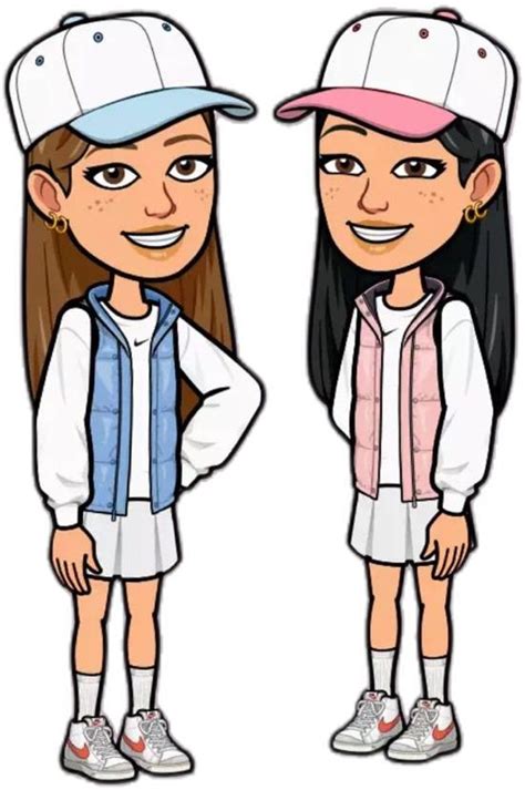 Matching Preppy Bff Bitmojis Cute Bitmoji Ideas Snapchat Cute Snapchat Bitmoji Ideas Bff