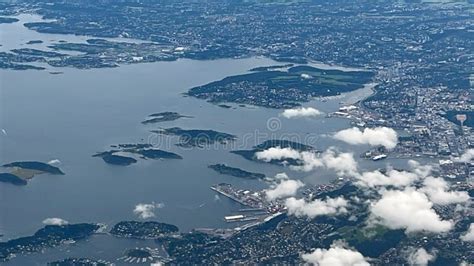 Aerial View of Europe from an Airplane Stock Photo - Image of harvesting, ground: 267048268