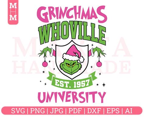 Whoville University Svg Whoville Svg Christmas Sublimation - Etsy