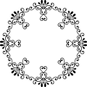 3790 free floral vine border clip art | Public domain vectors