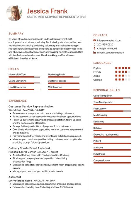 Customer Service Representative CV Sample In 2024 ResumeKraft