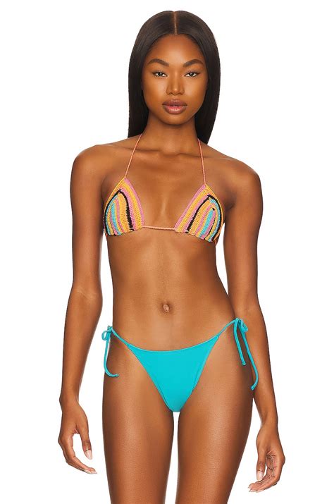 Tropic Of C Praia Bikini Top In Sunset Stripe REVOLVE