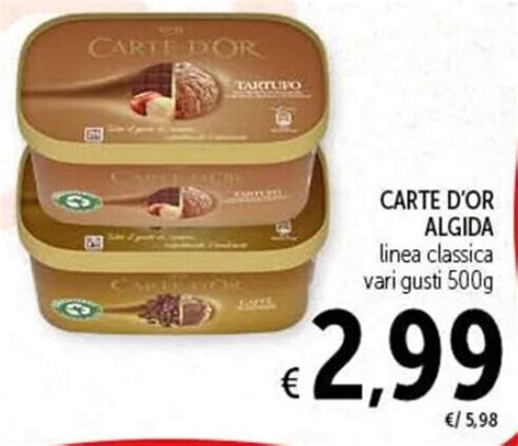 CARTE D OR ALGIDA Linea Classica Vari Gusti 500g Offerta Di Spazio Conad