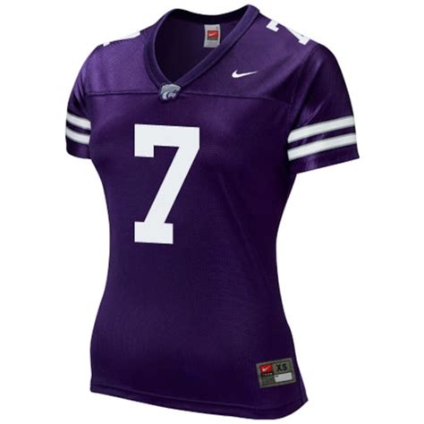 Nike Kansas State Wildcats #7 Women's Replica Football Jersey - Purple ...