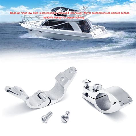 Or Mm Stainless Steel Boat Bimini Top Hinged Jaw Slide Clamp