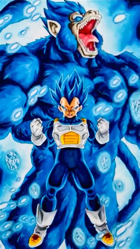 Vegeta Super Saiyan Blue Evolution Full Power Oozaru Anime Dragon