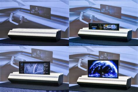 Hyundai Mobis Shows World S First Rollable Automotive Display