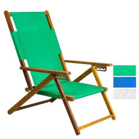 Wood Canvas Folding Deck Chair