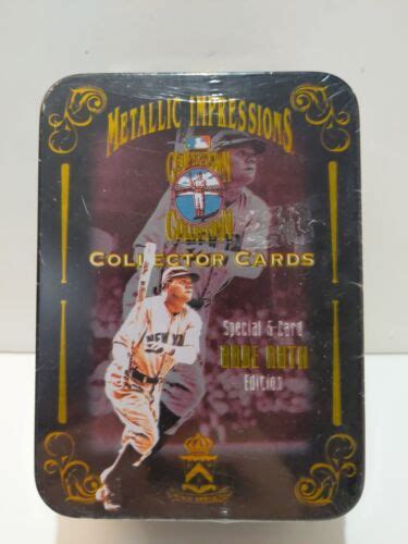 1994 BABE RUTH METALLIC IMPRESSIONS Cooperstown Collection Tin 5 Card