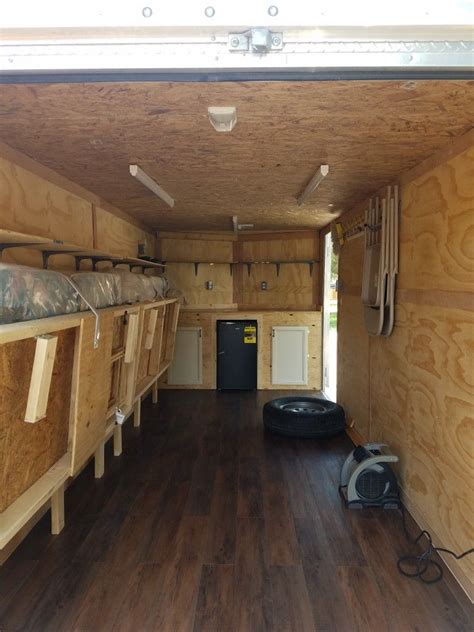 Couples Enclosed Trailer Camper Conversion And How They Built It Artofit