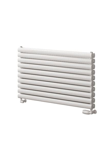 Reina Nevah Horizontal Double Panel Designer Radiator In White Anthr