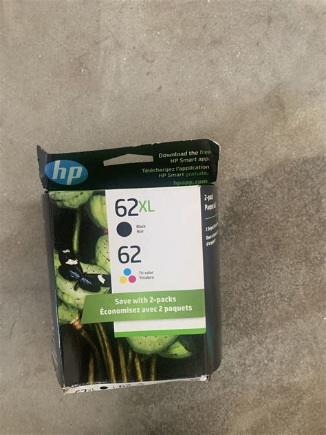 Hp 62xl Black And 62 Tri Color Ink Combo 2 Pk Expires 7 24 New Sealed Genuine Hp Ebay