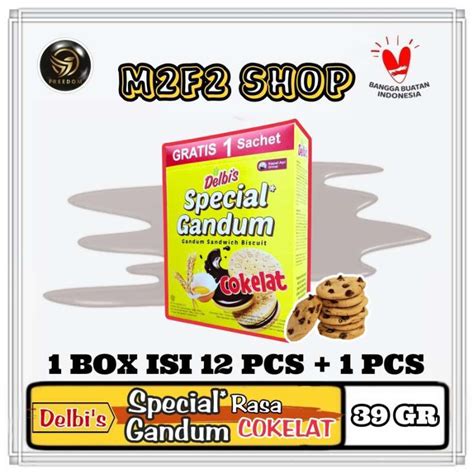 jual delbis biskuit special gandum sandwich rasa cokelat  gr