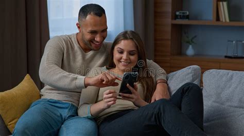 Multiracial Couple African American Man Husband Caucasian Woman Wife