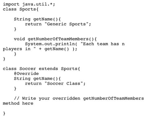 Solved Java Method Overriding When A Subclass Inherits From