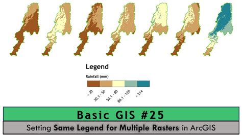 Basic Gis Setting Same Legend For Multiple Rasters In Arcgis