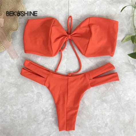 2017 Summer Plus Size Bikini Swimsuit High Waist Cup Women Sexy Solid