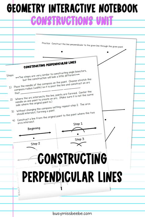 Constructions in Geometry Unit - Busy Miss Beebe