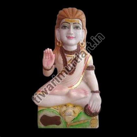 Polished Marble Baba Gorakhnath Statue For Worship Temple Decor