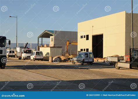 Buildings And Warehouses Under Construction In A Spanish Industrial