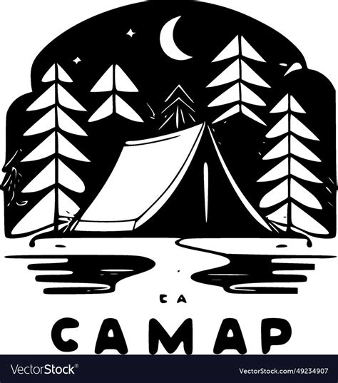 Camp - high quality logo ideal for t-shirt Vector Image