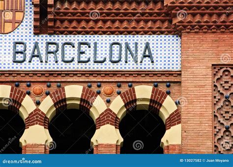 Barcelona Sign Stock Photography - Image: 13027582