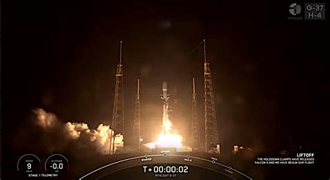 Spacex Launches Intelsats G Mission Into The Night Satnews