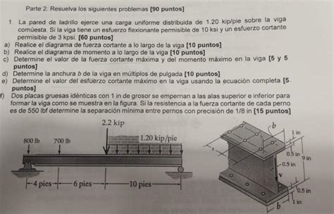 Solved Parte 2 Resuelva Los Siguientes Problemas 90 Chegg