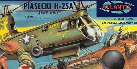 1/48 Atlantis Models H25A Army Mule Helicopter (formerly Aurora) (Re ...