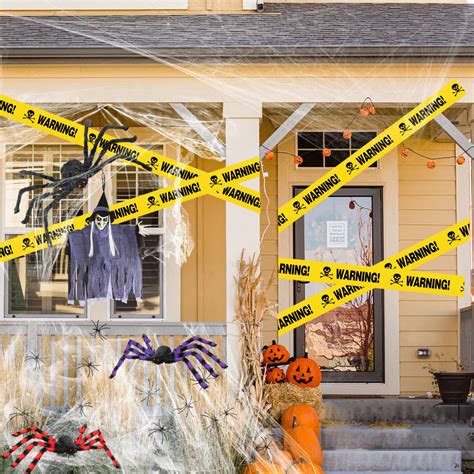 The Holiday Aisle® 196ft Halloween Decoration Warning Tape Halloween