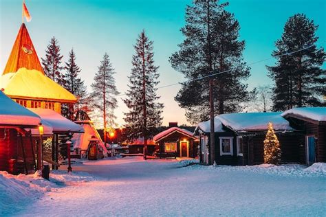 Rovaniemi Finl Ndia De Mar O De Correios Do Papai Noel Na