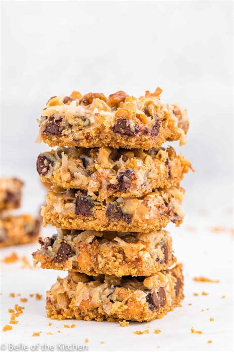 Seven Layer Magic Bars Recipe Belle Of The Kitchen