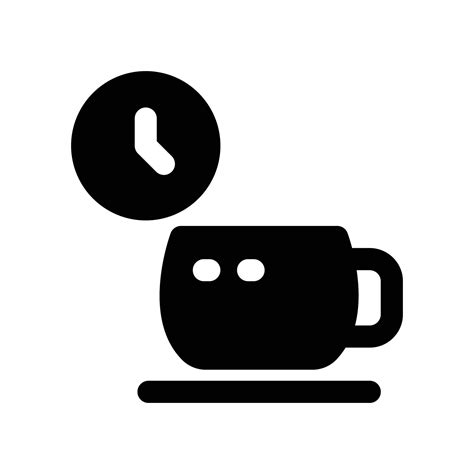 Coffee Break Icon Glyph Icon For Your Website Mobile Presentation