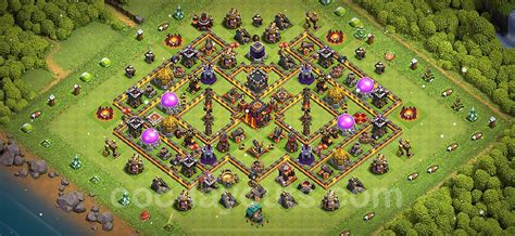 Best Base Th10 With Link Hybrid Anti Everything Town Hall Level 10 Base Copy 260