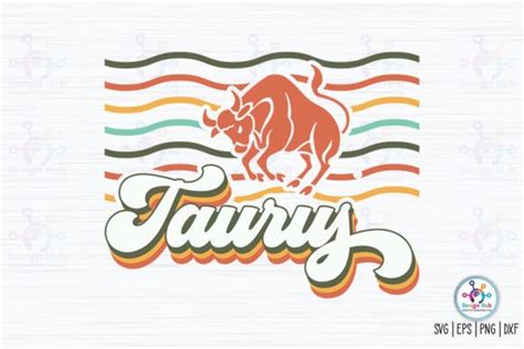 Taurus Retro Svg Graphic By Designhub103 · Creative Fabrica